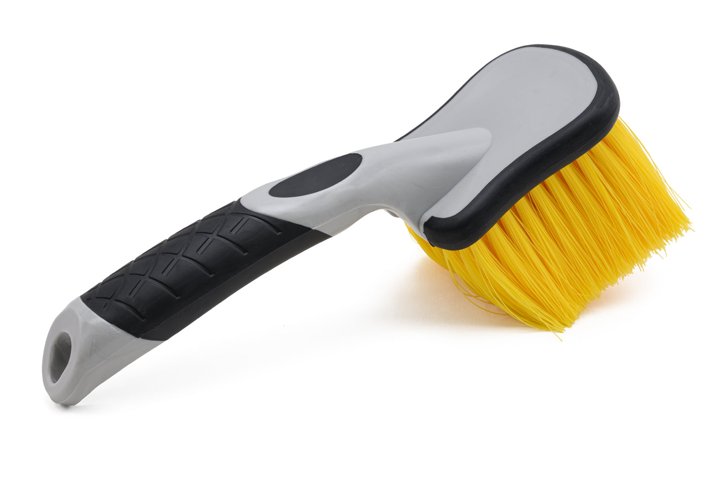 Short Handle Brush (Soft Nylon Brsitle) - Yellow