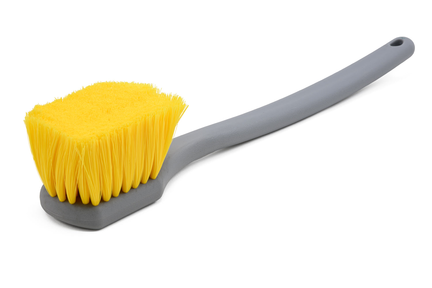 Long Handle Brush (Soft Nylon Brsitle) - Yellow