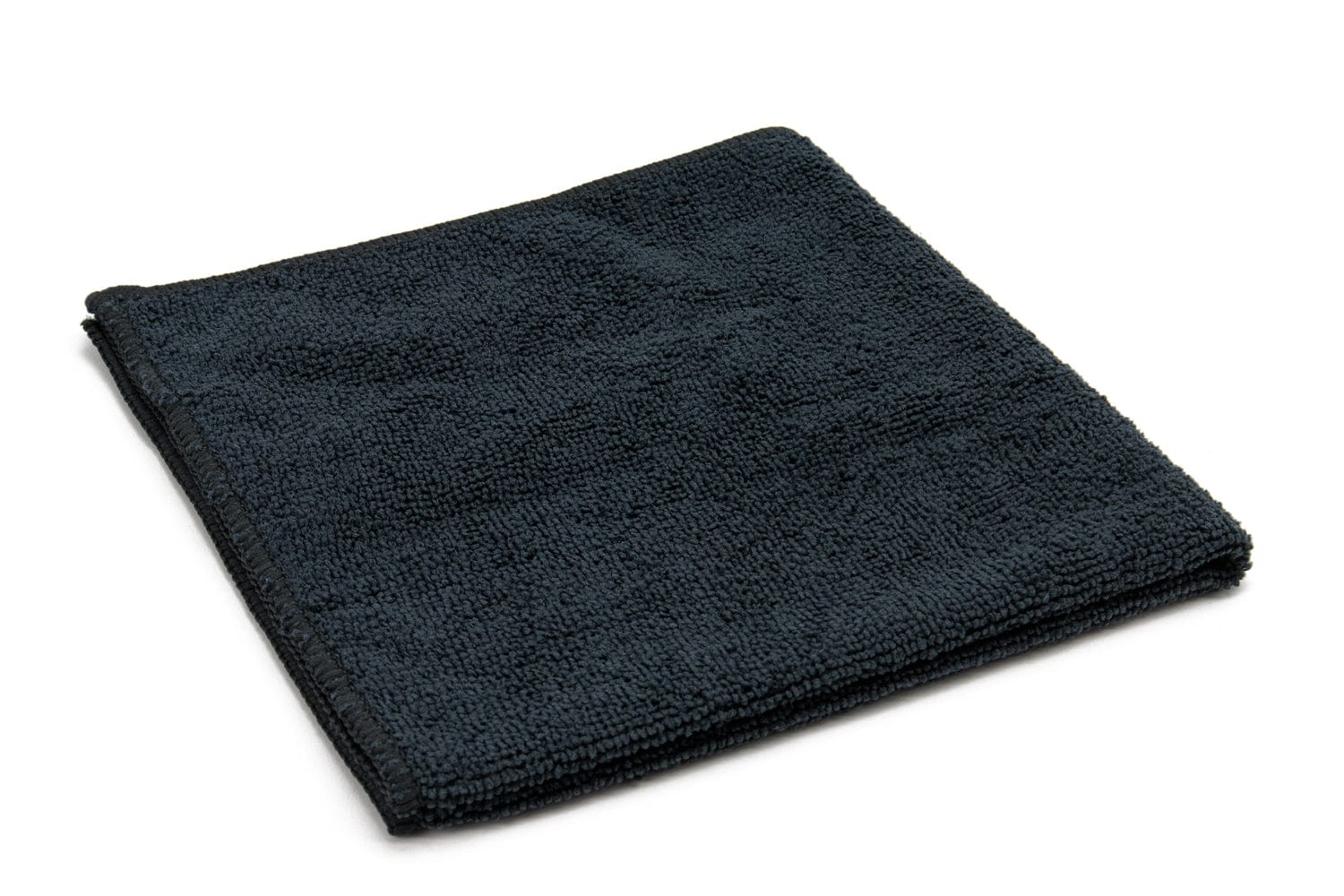 240-Pack 16x16 Black Microfiber Cleaning Towels – Economy Grade, 220GSM, USA