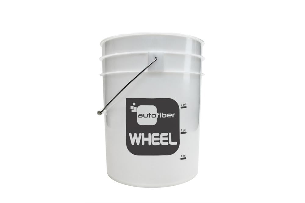 [WHEEL BUCKET] 5 Gallon Clear with Gallon Markers — Autofiber Pro