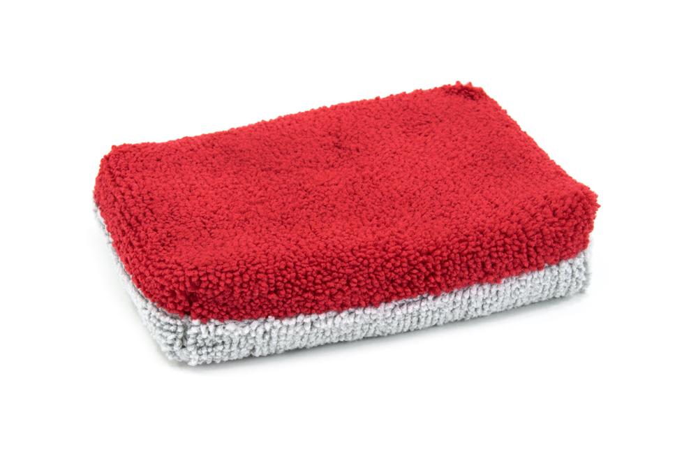 Microfiber Applicator Sponges With Plastic Barrier - 12 Pack Mini Size For Coatings & Waxes